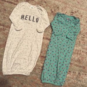 Nb carters/Gerber Baby Gowns